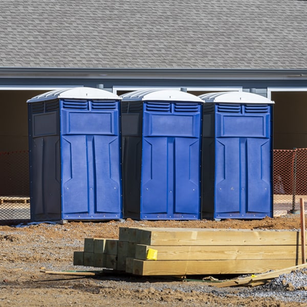 are there any restrictions on where i can place the portable toilets during my rental period in Newton Falls NY